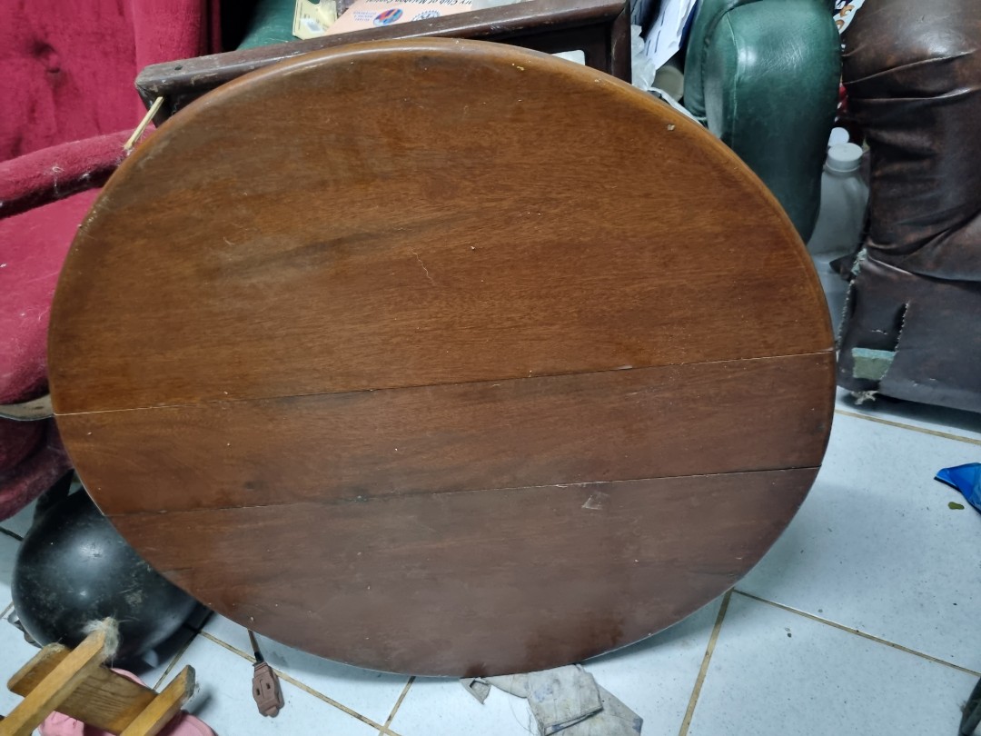 Vintage Lazy Suzy Narra, Furniture & Home Living, Furniture, Tables