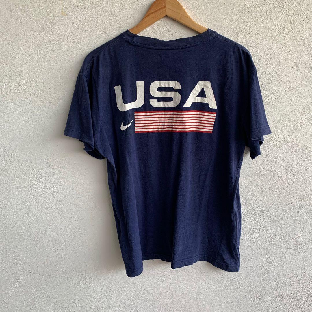 vintage nike usa Men s Fashion Tops Sets Tshirts Polo Shirts on Carousell