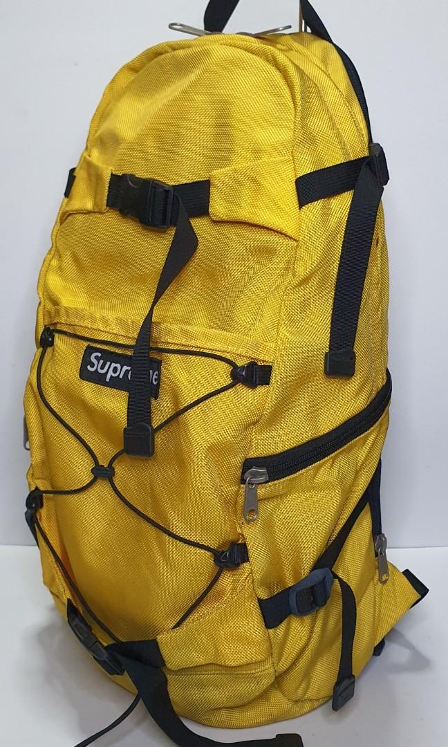 Yellow supreme backpack sales