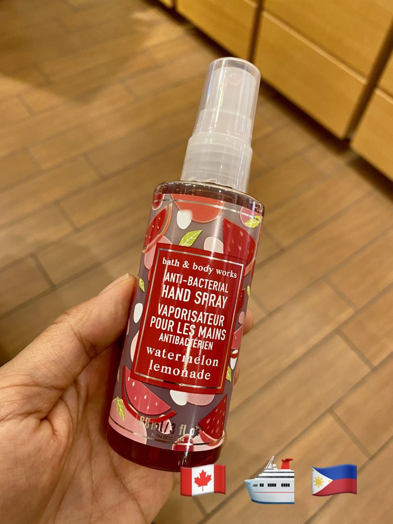 Watermelon Lemonade Bath and Body Works Hand Spray, Beauty & Personal