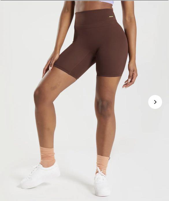 Whitney simmons x gymshark cycling shorts V4 in rekindle brown