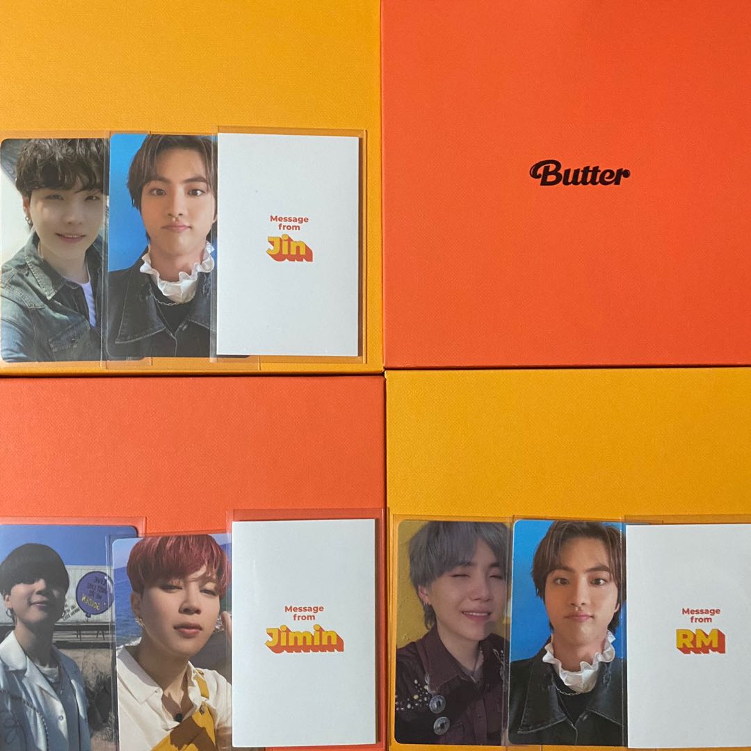 wts bts butter album set seokjin jin yoongi suga weverse pob m2u ld ...