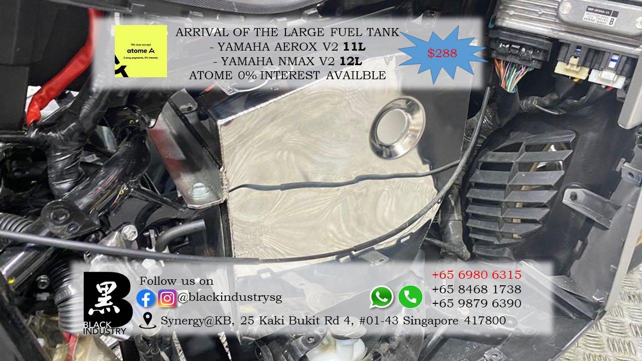 Yamaha Aerox V2 11L fuel tank and Nmax V2 12L tank, Motorcycles