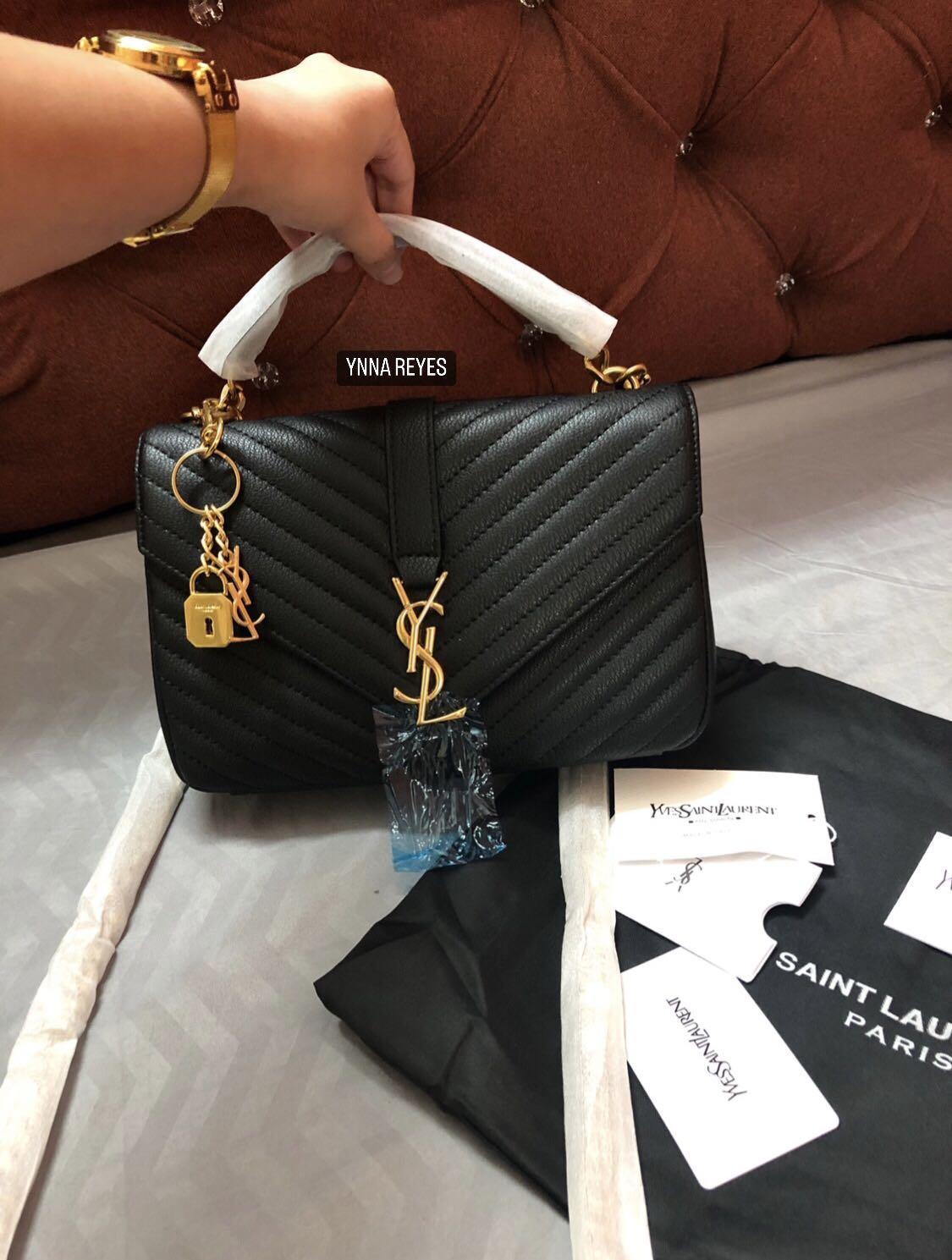 Ysl College Bag, Luxury, Bags & Wallets On Carousell