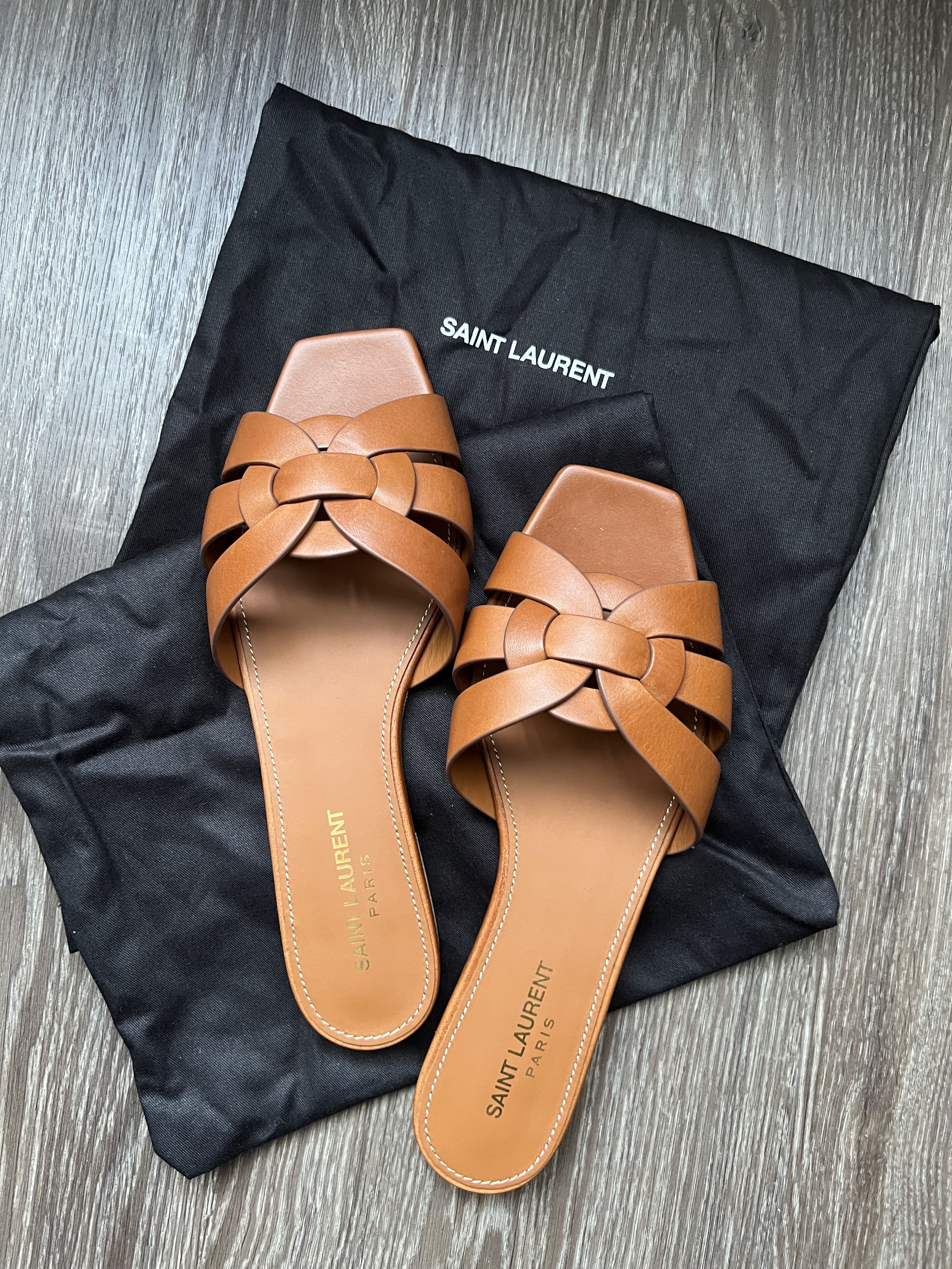 YSL Tribute Flat Mules, Luxury, Sneakers u0026 Footwear on Carousell