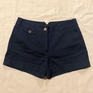 Zara navy blue shorts