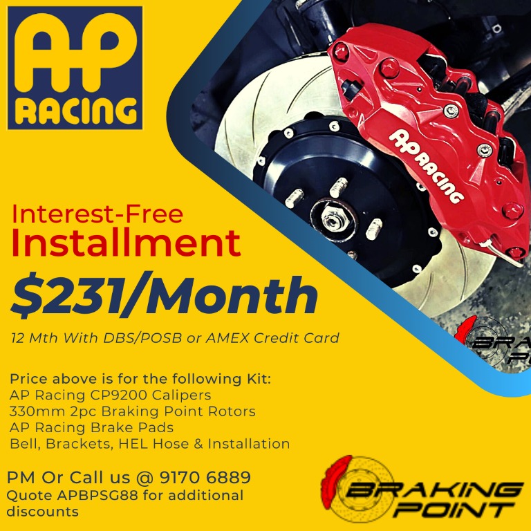 0 Installment Plans for AP Racing Big Brake Kit BBK bmw honda toyota