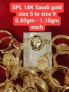 18K Saudi Gold Fendi cameo ring