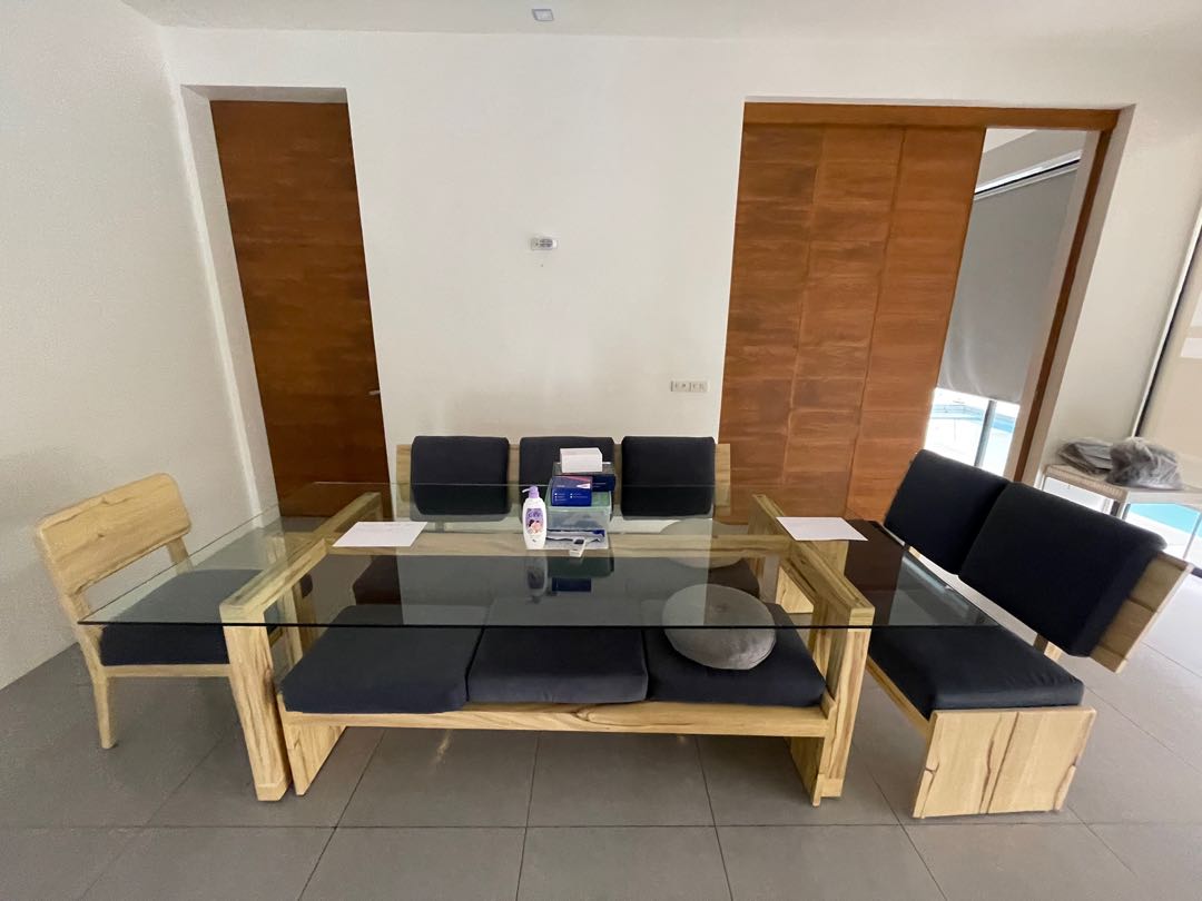 9SEATER DINING TABLE SET, Furniture & Home Living, Furniture, Tables