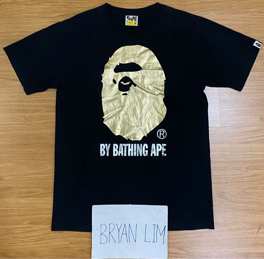 Golden bape logo outlet