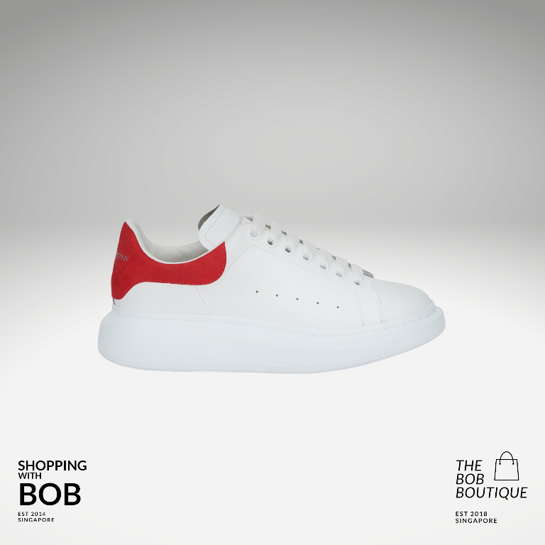 Alexander Mcqueen Red Oversized Sneakers 41 40 Men s Fashion