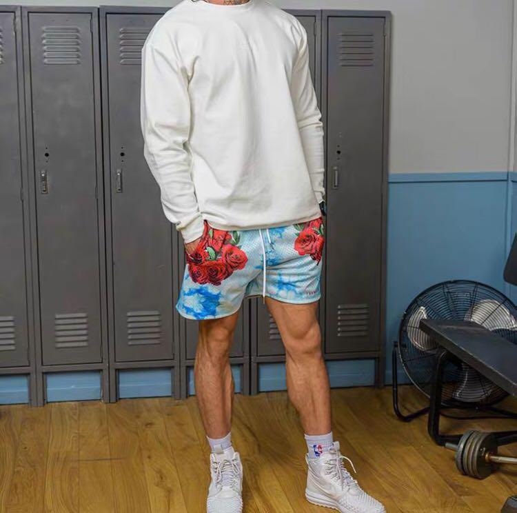 Mens floral basketball shorts best sale