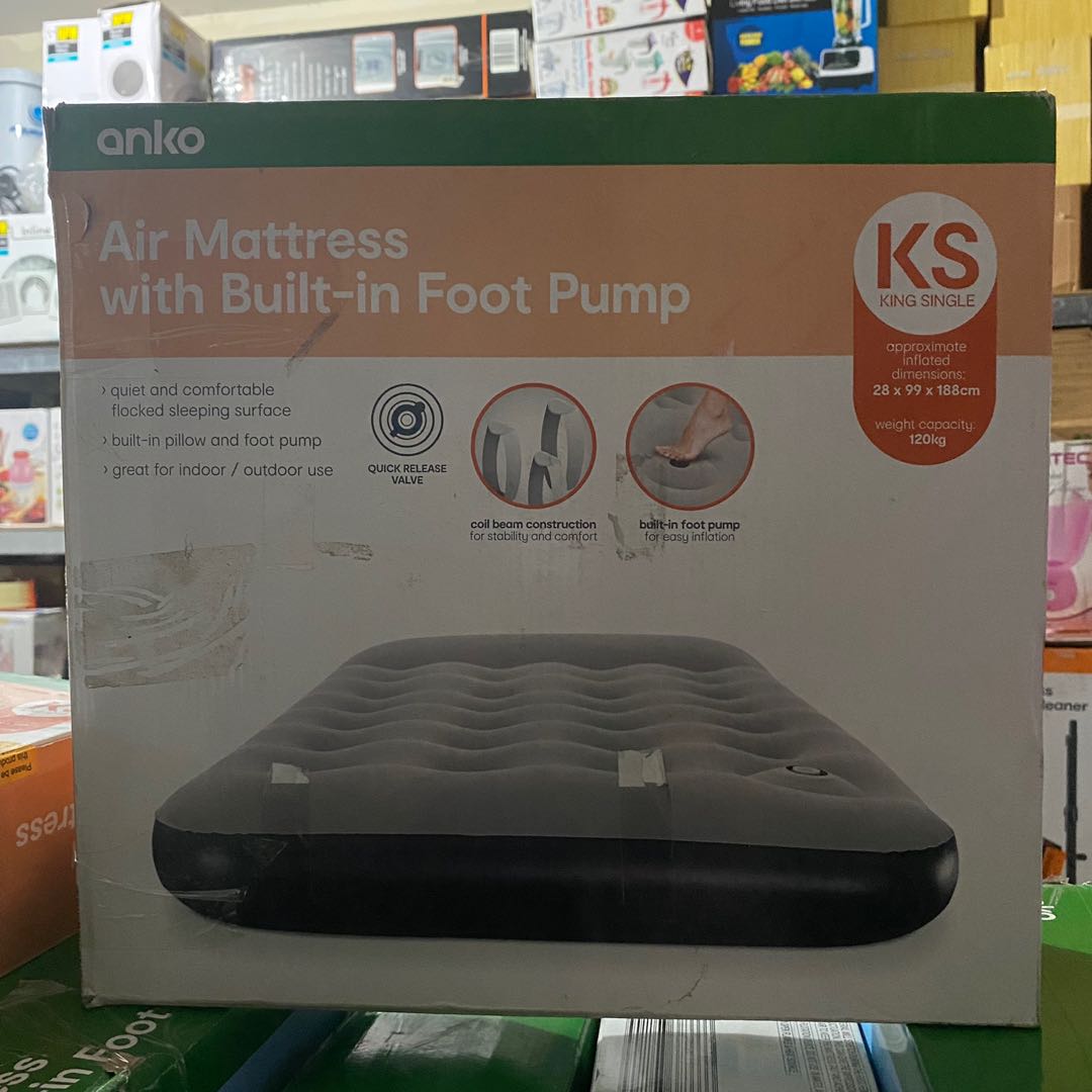 Anko Air Mattress with Built in Foot Pump