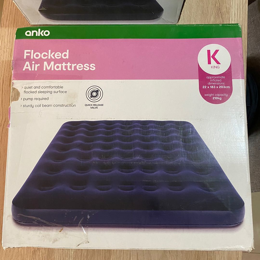 Flocked air cheap mattress kmart