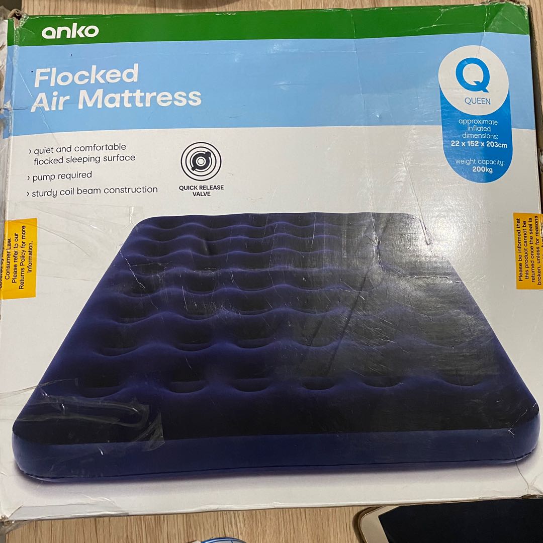 Kmart flocked air mattress cheap