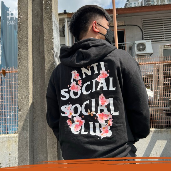 Anti social social outlet club hoodie flower