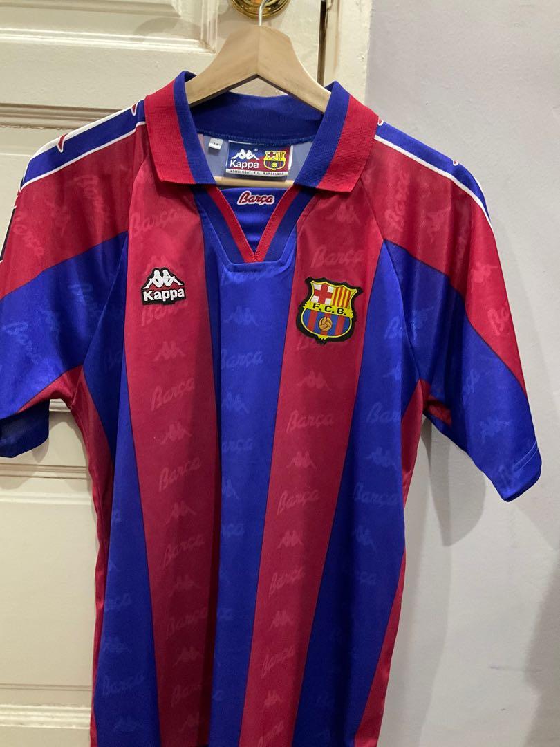 Authentic Kappa Barcelona home jersey 1996 97 Men s Fashion