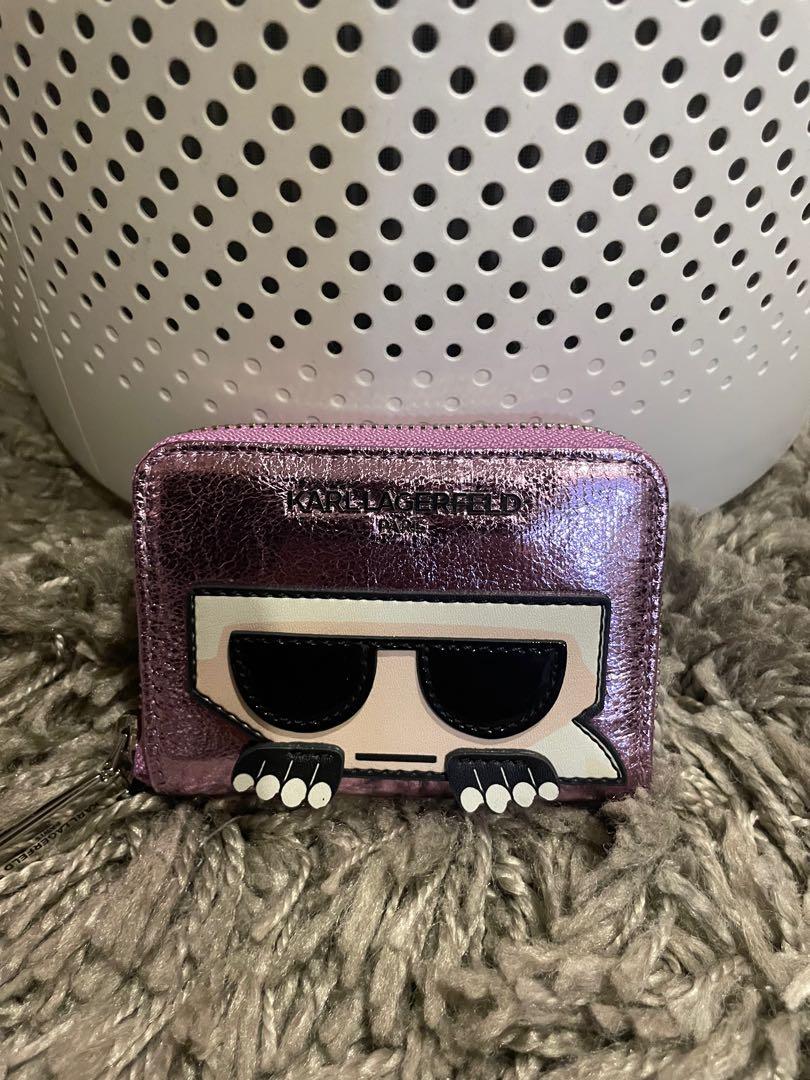 Authentic Karl Lagerfeld Rainbow Signature Logo Card Wallet., Women's  Fashion, Bags & Wallets, Purses & Pouches on Carousell