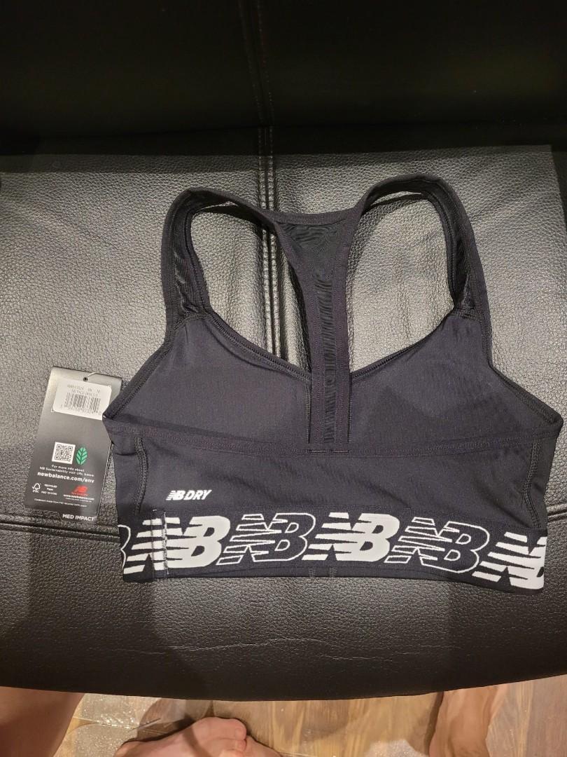 NEW BALANCE GRAY SIZE LARGE SPORTS BRA