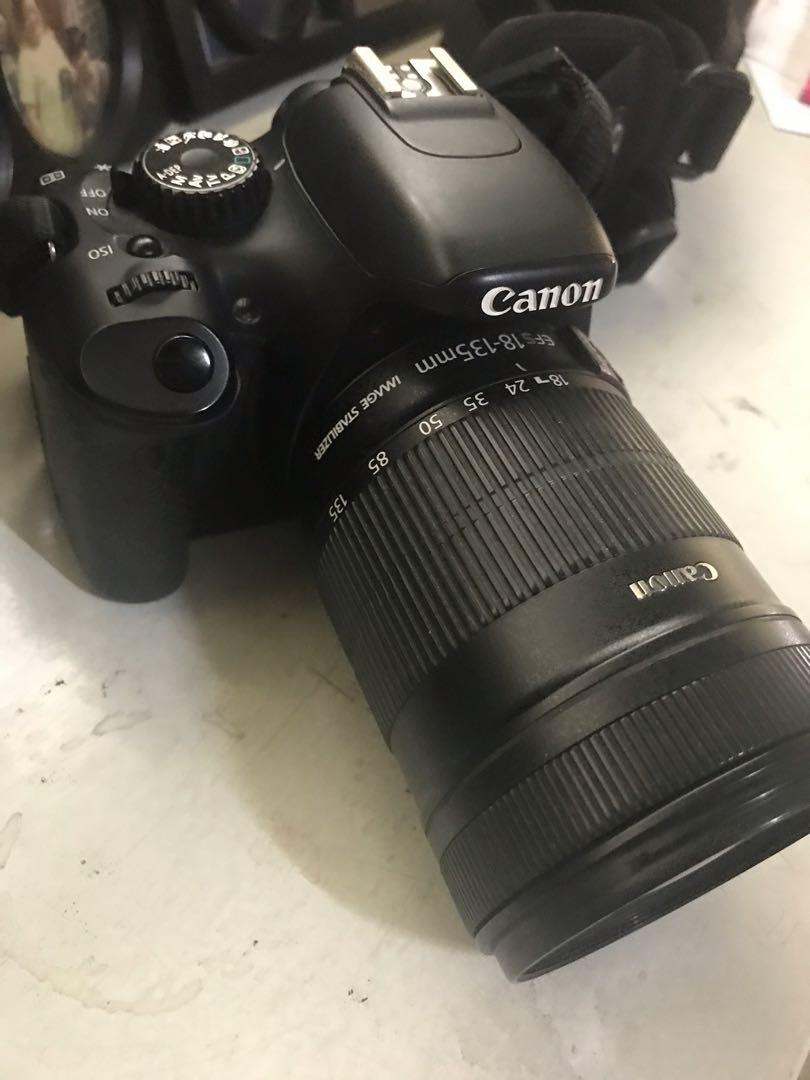 Canon eos 550d with 18-135 lens (Category: Cameras) located in Pasig City. Submitted by thejcstore (Listing ID 1173959478, Image 3). Description: Condition : 8/10 - Still functions properly - Inclusions : Unit, Charger , battery , sd card.