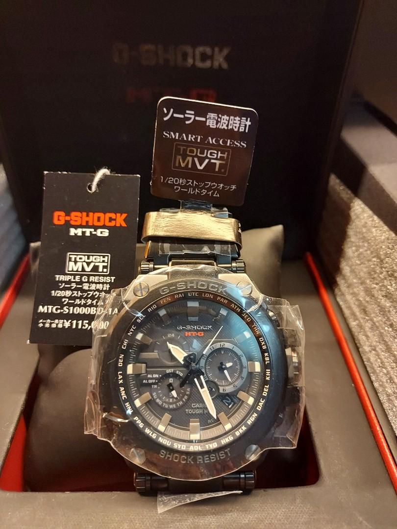 Casio G-Shock MTG-S1000BD-1AJF 全黑鋼(日本版,絕版型號）, 男裝