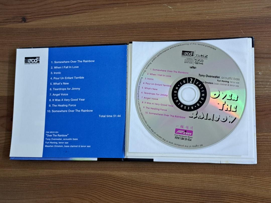 CD 發燒名盤Over The Rainbow Tony Overwater xrcd 一聽鍾情Fim 早期 