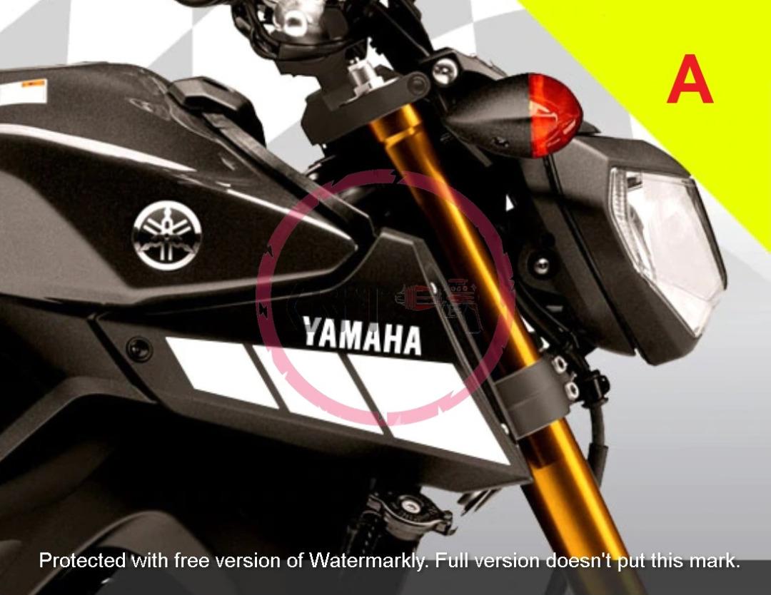 CFS404 2X pcs Yamaha 09 Logo MT07 MT09 MT15 MT25 Radiator