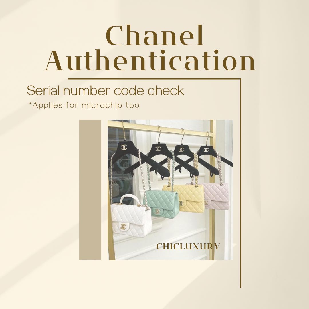 Chanel authentication serial code check, Luxury, Bags & Wallets on