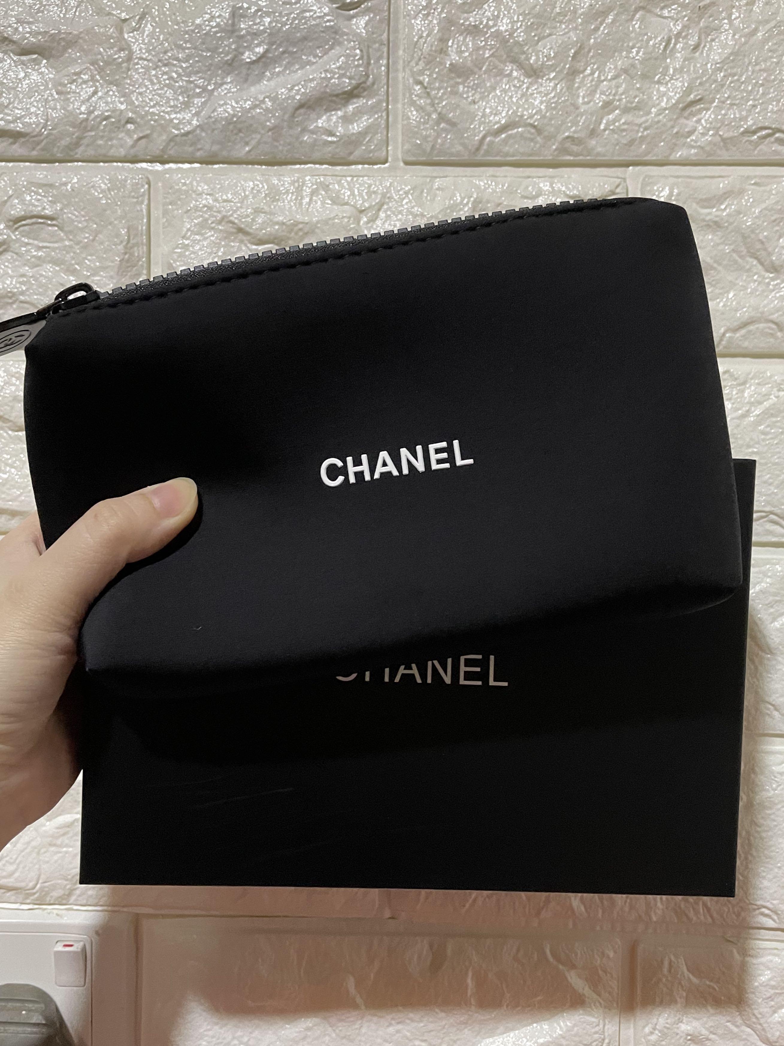 💯Chanel makeup/cosmetic pouch/accessories/hand carry pouch bag