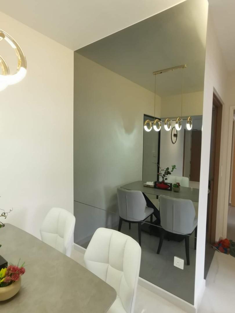 Custom Wall Mirror Frameless Installation, Furniture & Home Living