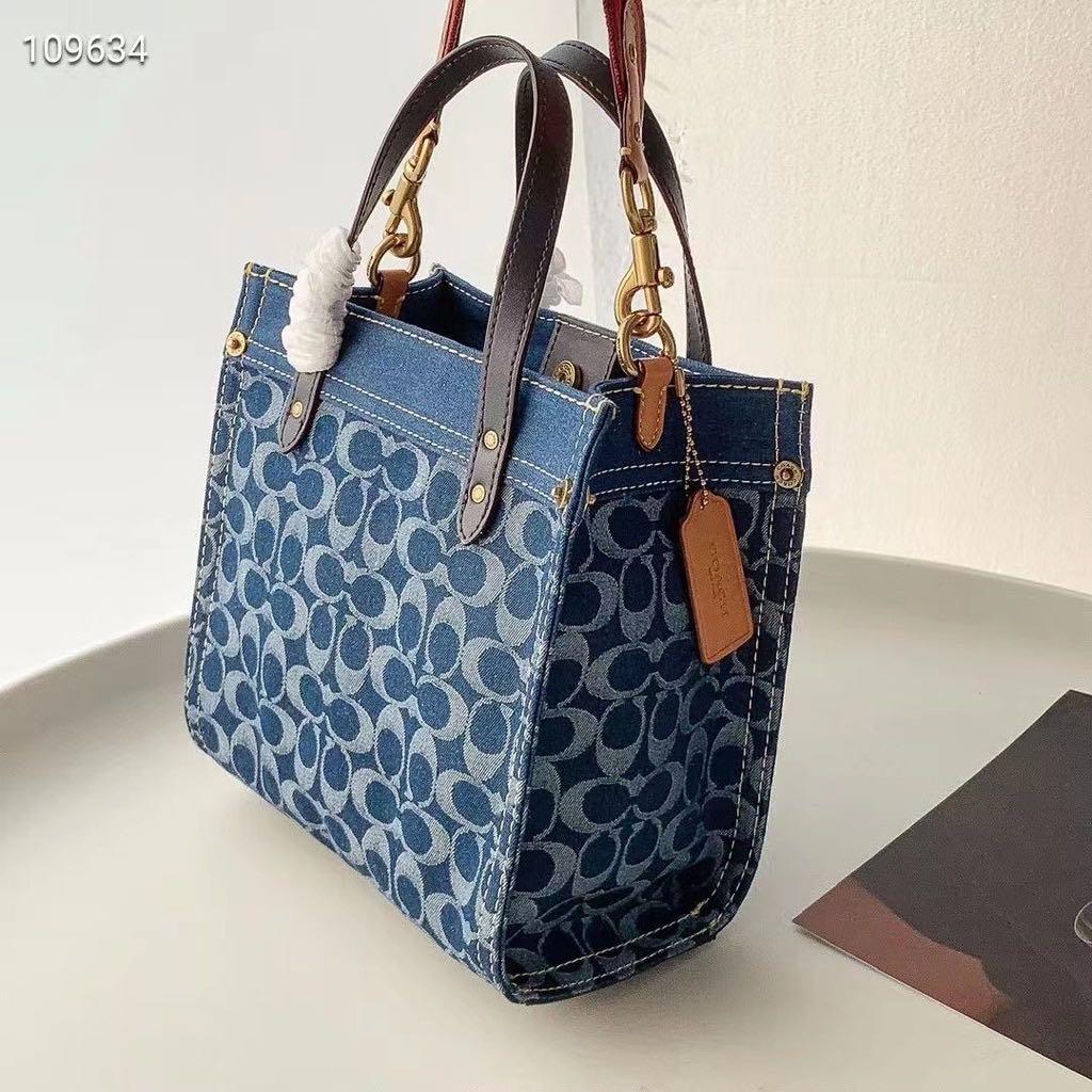 Coach New York Field Tote 40 in Signature Denim