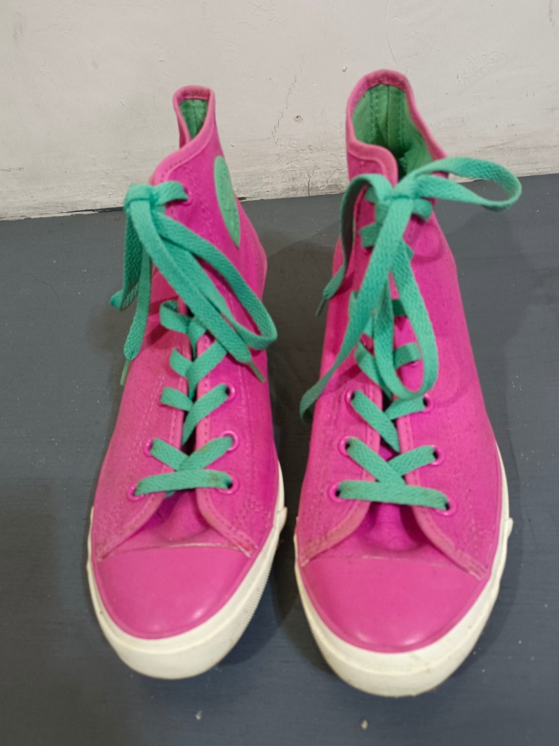 Original Converse All Star Wedge Hi ness Sneakers Pink
