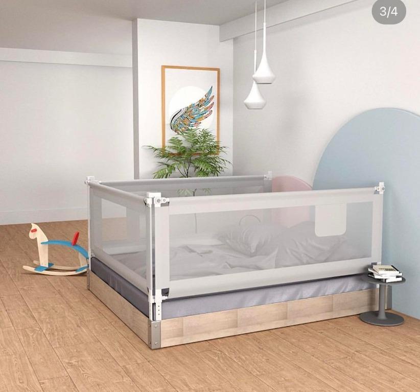 Cozzi Safety Bedrails Gray 1.8m 1pc (Category: Bed Guards) located in Manila. Submitted by memorylanestore (Listing ID 1174039060, Image 1). Description: Cozzi Baby Bed Rails- Bed Rail Guard for Kids Twin, Double, Full Size Queen & King Mattress Suitable For Any Type Of Bed: Perfect for kid bed, leather bed, solid wood bed, built-in bed, flatbed, thick mattresses bed, and other large-size beds. Note: There is only one side rail per package. If yo