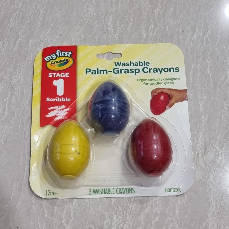 Washable Palm-Grasp crayons, Hobbies & Toys, Stationery & Craft, Other  Stationery & Craft on Carousell
