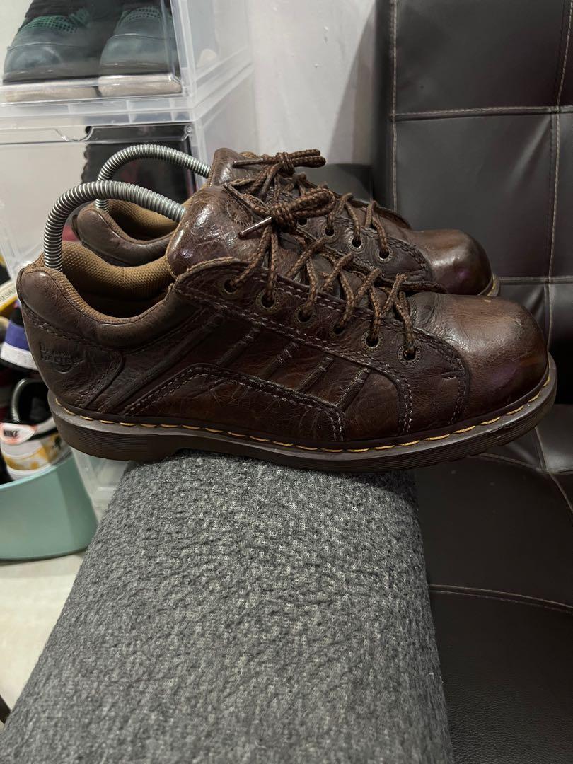 Dr Martens Keith Brown Leather Shoes 11.5UK Men s Fashion
