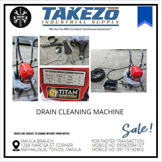 DRAIN CLEANING MACHINE (SINGLE PHASE), Commercial ...