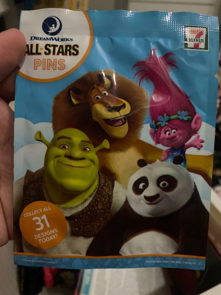 Dreamworks All stars pins, Hobbies & Toys, Collectibles & Memorabilia