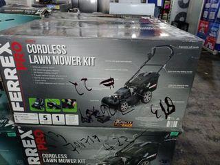 Ferrex Pro cordless lawn mower kit