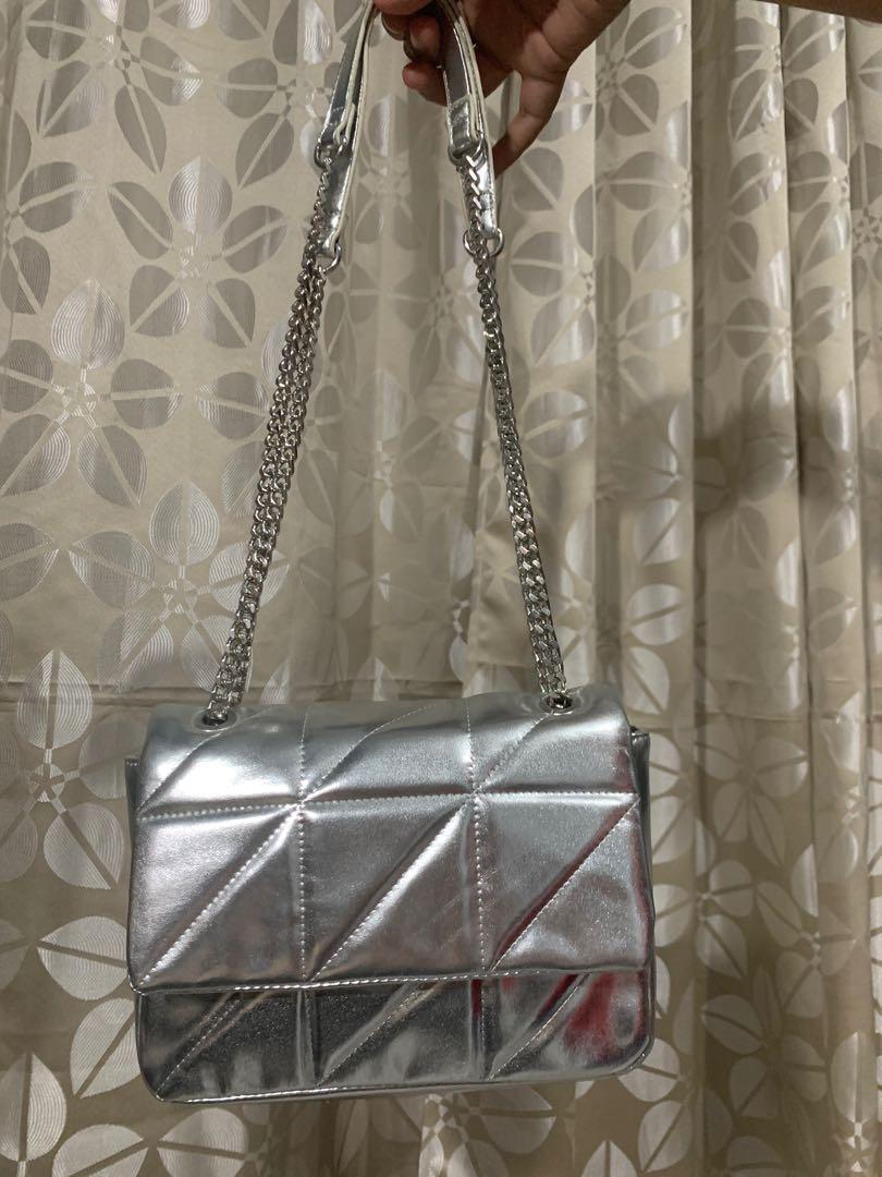 Silver clutch forever 21 clearance