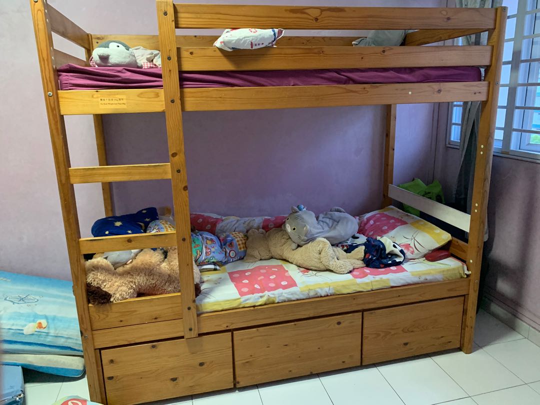 Double Decker Bed , Furniture & Home Living, Furniture, Bed Frames