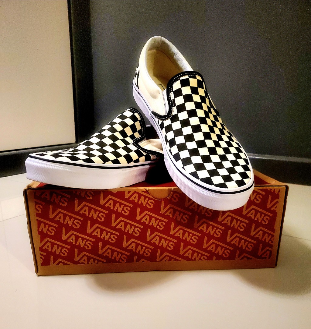 checkered vans size 12