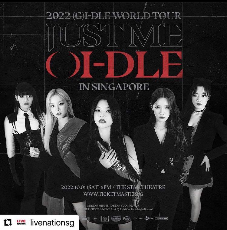 GIDLE Singapore concert tickets, Tickets & Vouchers, Event Tickets on