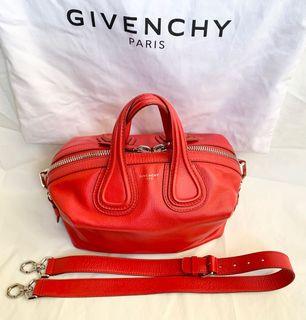 Authhentic Givenchy Nightingale Small Red Crossbody Tote Bag