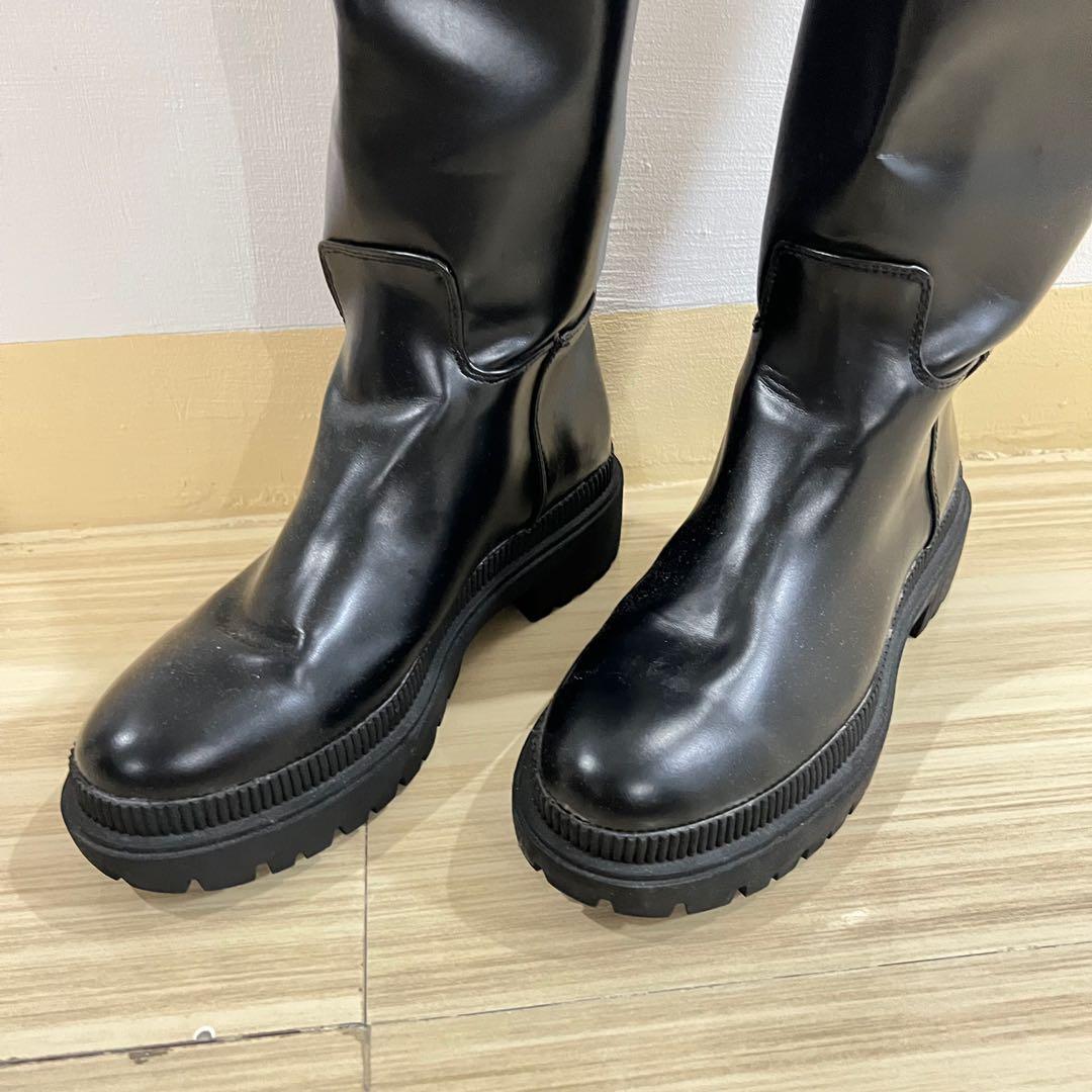 H&M below the knee boots, Women's Fashion, Footwear, Boots on Carousell