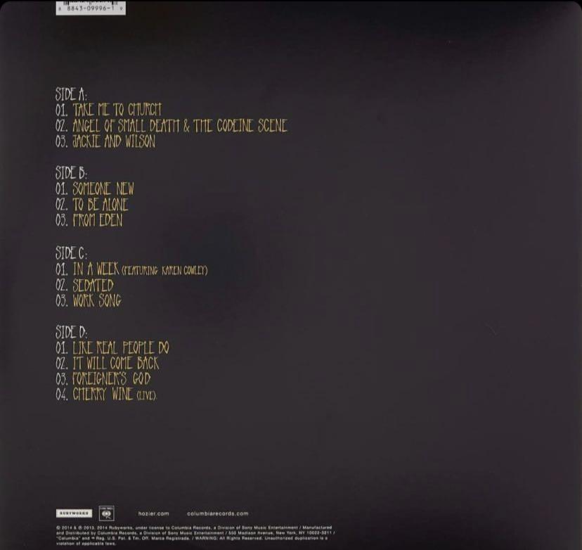 Hozier - Hozier vinyl (Category: Vinyls) located in Bacoor. Submitted by anxiousbaker (Listing ID 1135346608, Image 2). Description: Terms & Conditions: (PLEASE READ THOROUGHLY.) 1. Mode of Payment is via Gcash or BPI. 2. Mode of Delivery is via Lalamove/Grab/Gogo Express (within Metro Manila) or LBC (provincial, for vinyls), IF NOT for vinyls, J&T/JRS may be used (again, for provincial.) NO SHOPEE CHECKOUT. - YES, we can book the courier for you