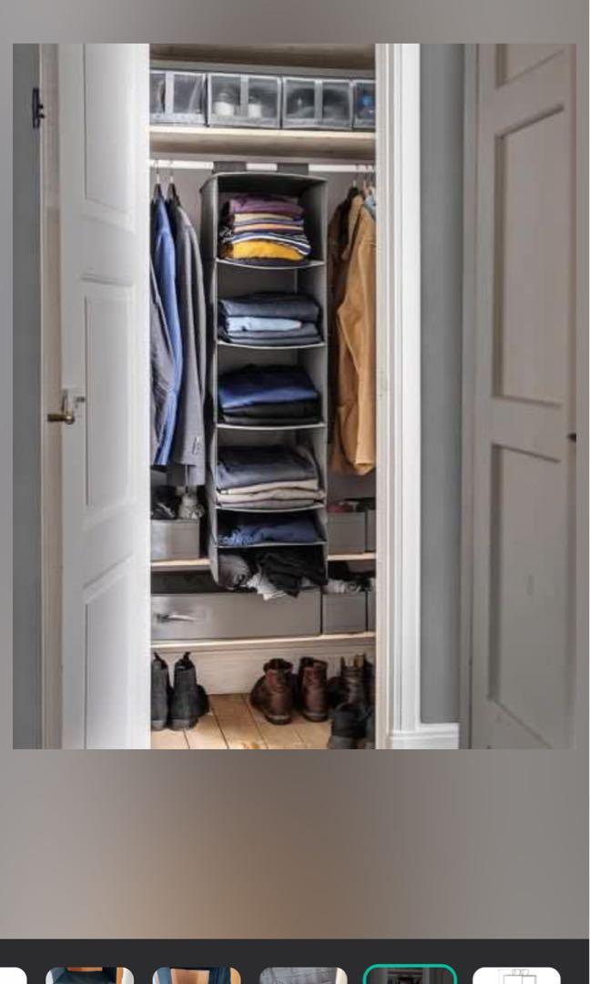 IKEA hanging wardrobe shelf, Furniture & Home Living, Furniture