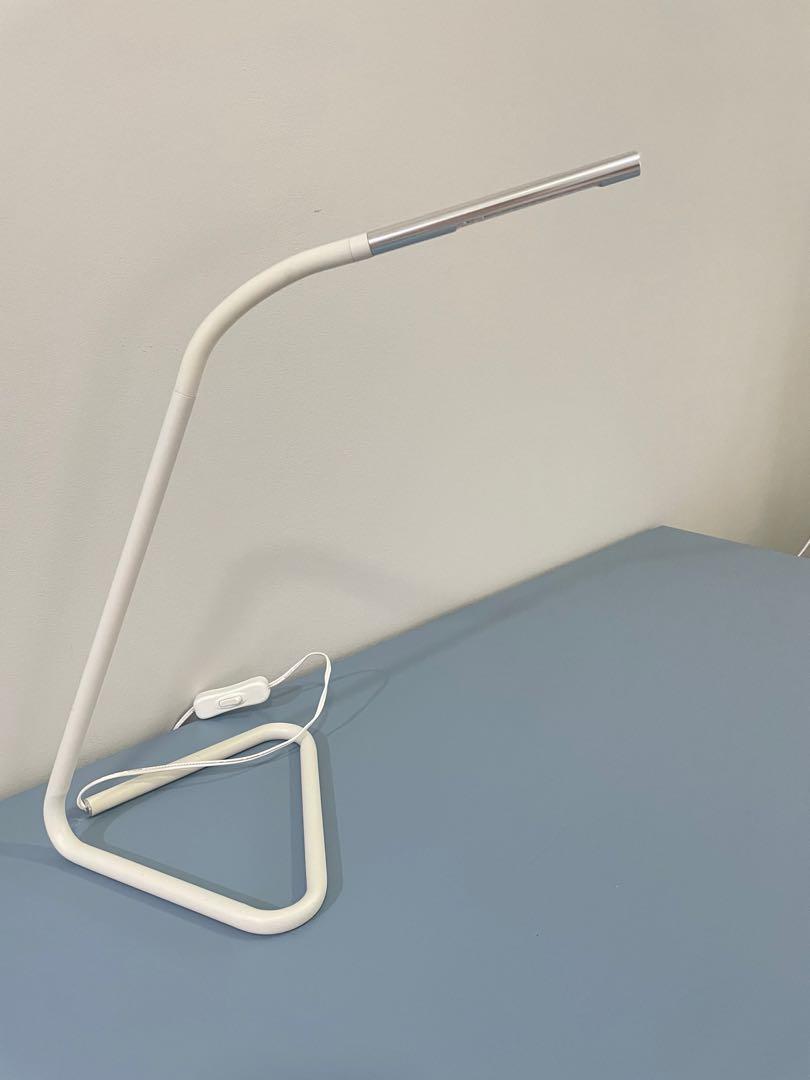 Free light! IKEA Study table light blue, Furniture & Home Living