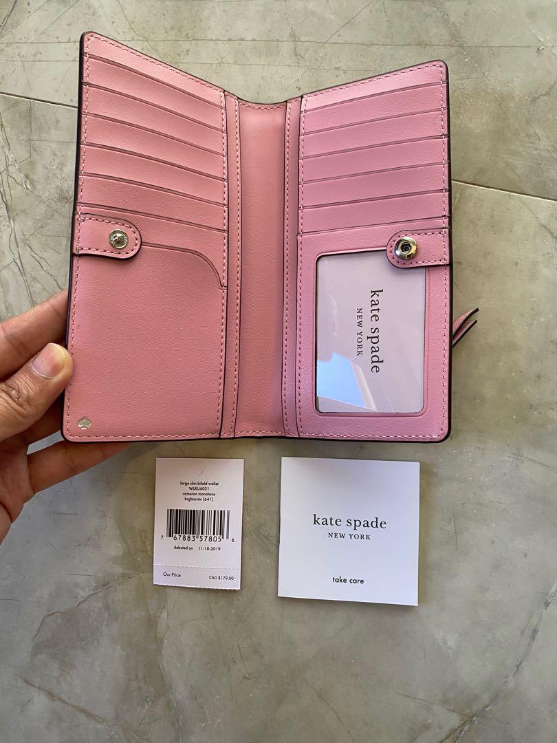 Kate Spade Bifold Wallet (Category: Luxury Bags & Wallets) located in Cagayan de Oro. Submitted by kooxshop (Listing ID 1173945837, Image 2). Description: Kate Spade Slim Bifold Wallet Cameron Monotone Brandnew With care card and tag No box.