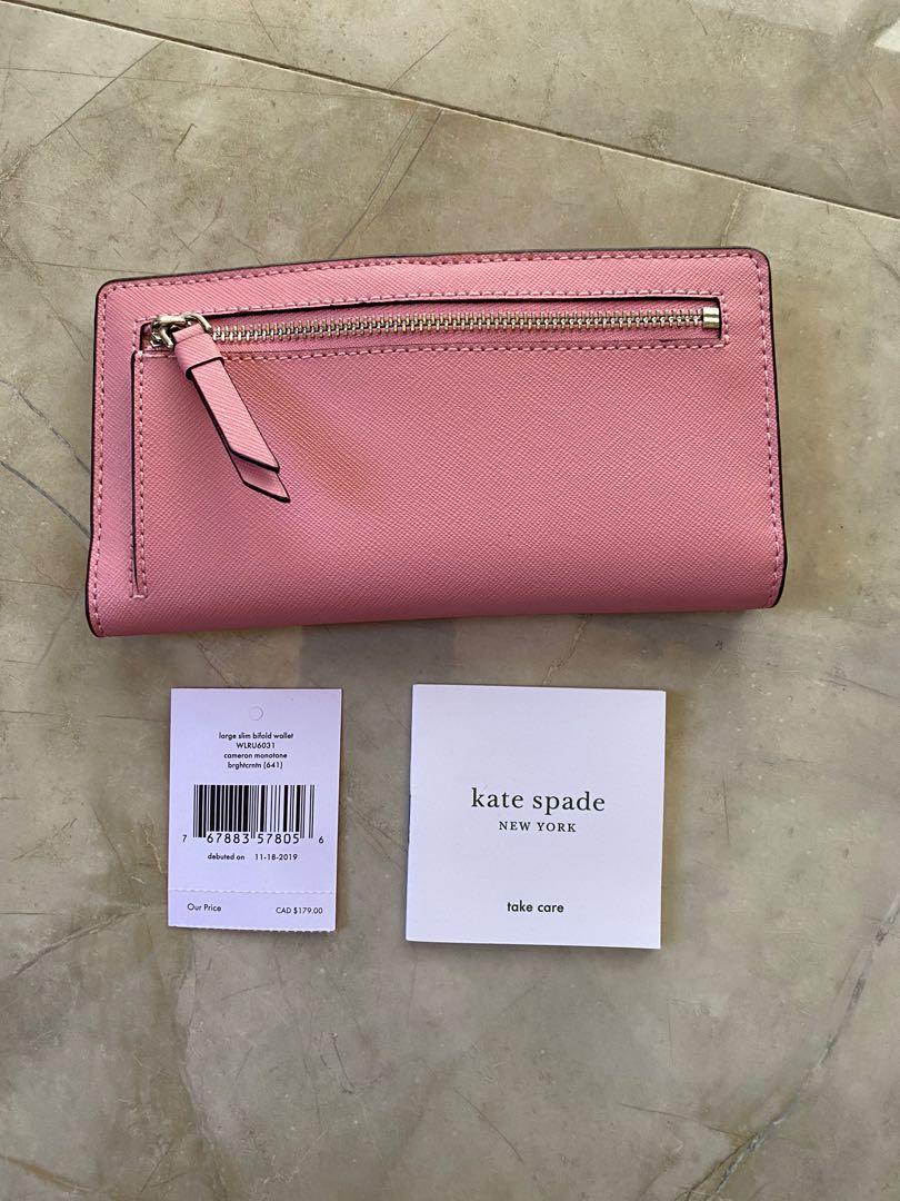 Kate Spade Bifold Wallet (Category: Luxury Bags & Wallets) located in Cagayan de Oro. Submitted by kooxshop (Listing ID 1173945837, Image 3). Description: Kate Spade Slim Bifold Wallet Cameron Monotone Brandnew With care card and tag No box.