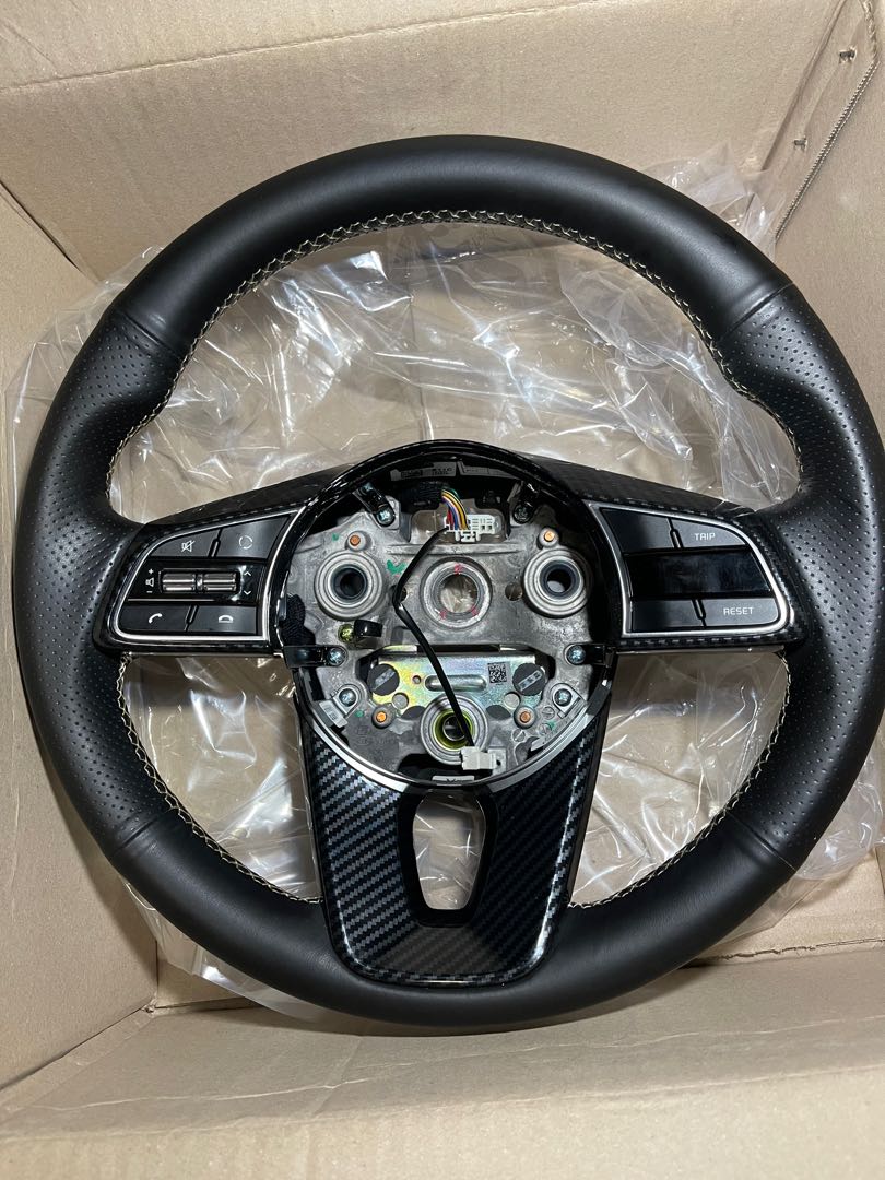 Kia Cerato Steering Wheel Leather wrap, Car Accessories, Accessories on